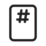 Document Top Center SVG Icon